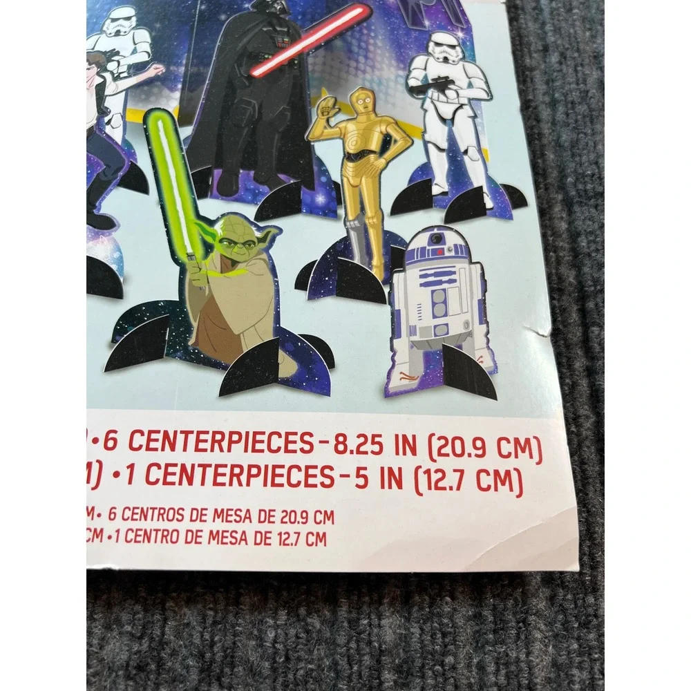 STAR WARS Table Decorating Kit Kids Birthday‎ Party Blue Galaxy of Adventures